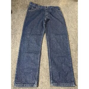 Bulwark FR Jeans Mens 38x32 Blue Flame Resistant Denim Workwear Straight Leg